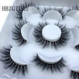 Khalesexx Lashes HBZGTLAD New 5 pairs 8-25mm natural 3D false eyelashes fake lashes makeup kit Mink Lashes extension mink eyelashes maquiagem