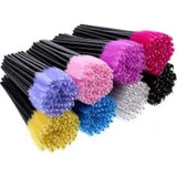 Khalesexx Lashes Hotting 5/50pcs Eyelash brush Extension Disposable Eye lashes Make Up Brushes Eyebrow Mascara Wand Applicator flexible can bent