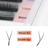 Khalesexx Lashes NAGARAKU YY shape hand woven premium mink soft light natural eyelashes extension makeup mesh net cross false eyelash individual