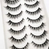 Khalesexx Lashes NEW 2/5/10 Pairs Natural False Eyelashes Fake Lashes Long Makeup 3d Mink Lashes Extension Eyelash Mink Eyelashes for Beauty 55