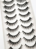 Khalesexx Lashes NEW 2/5/10 Pairs Natural False Eyelashes Fake Lashes Long Makeup 3d Mink Lashes Extension Eyelash Mink Eyelashes for Beauty 55