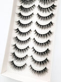 Khalesexx Lashes NEW 2/5/10 Pairs Natural False Eyelashes Fake Lashes Long Makeup 3d Mink Lashes Extension Eyelash Mink Eyelashes for Beauty 55