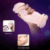 Khalesexx Male Masturbator Vibrator Real Vagina for Men Silicone Toy,Deep Throat Pussy