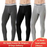 Khalesexx MenU Men Thermal Underwear Men's Legging Tight Winter Warm Long John Underpant Thermo Underwear __________ _______Calzoncillos Hombre