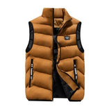 Khalesexx MSs Fashion Mens Jacket Sleeveless Vest Spring Thermal Soft Vests Casual Coats Male Cotton Men's Vest Men Thicken Waistcoat 8XL