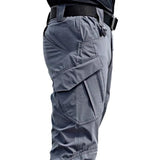 Khalesexx MSs New Mens Tactical Pants Multiple Pocket Elasticity Military Urban Commuter Tacitcal Trousers Men Slim Fat Cargo Pant 5XL