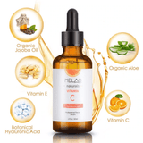 Soro de Vitamina C Orgânico Natural 30ML Ácido Hialurônico Cuidados com a Pele Hidratante 