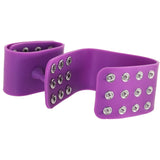 Khalesexx Ouch! Silicone Adjustable Cuffs in Purple