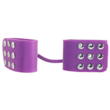 Khalesexx Ouch! Silicone Adjustable Cuffs in Purple