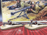 Khalesexx Painted 1/72 Red Star zvezda 6135 WWII Soviet machine gun group, two groups of 4 soldiers