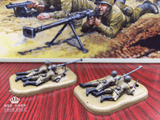 Khalesexx Painted 1/72 Red Star zvezda 6135 WWII Soviet machine gun group, two groups of 4 soldiers