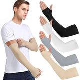 4 pares Unissex Cooling Arm Sleeves Cotoveleira Ciclismo Corrida Pesca Proteção Solar UV Outdo Women Nylon Cool Arm Sleeves