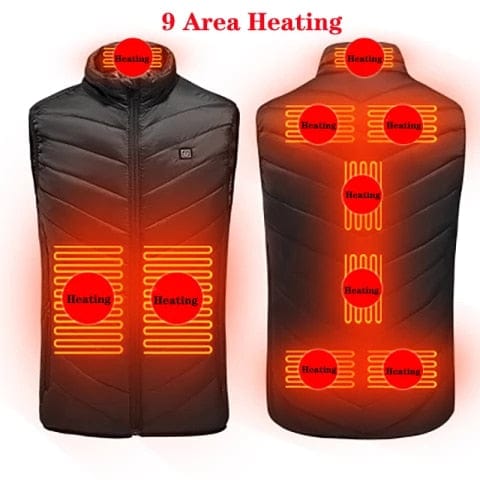 Shoulder Massage And Heated Men's Vests Outdoor Riding Skiing Fishing Usb