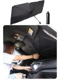 Parasol plegable para parabrisas de coche, 125cm, 145cm, cubierta UV para coche, parasol, aislamiento térmico, ventana delantera, protección Interior