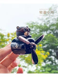 Car Air Freshner Flying Bear Pilot Auto Fragrance Lovely Polar Bear Diffuser Cute Bear Air Purifier AC Vent Parfum ___ __