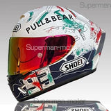 Capacete de motocicleta Full Face X-14 Marquez 93 graffiti Capacete Capacete Equitação Motocross Racing Motobike Capacete