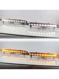 Khalesexx Ve LED Daytime Running Light Yellow Turn Signal 12V Car accessories DRL Fog Lamp Bumper For Audi Q7 2010 2011 2012 2013 2014 2016