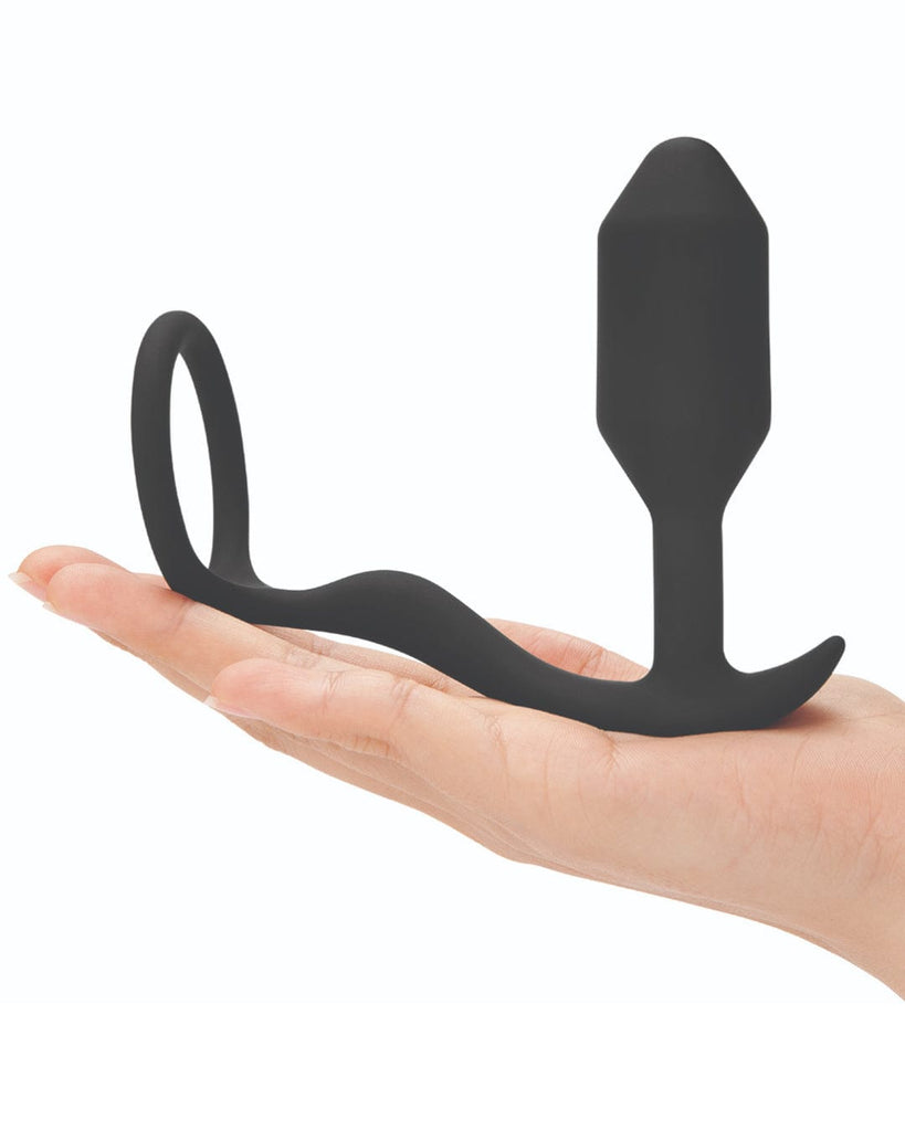 Finger Ring Sex - B-Vibe Snug And Tug Ring And Anal Plug - Black | Pornhint