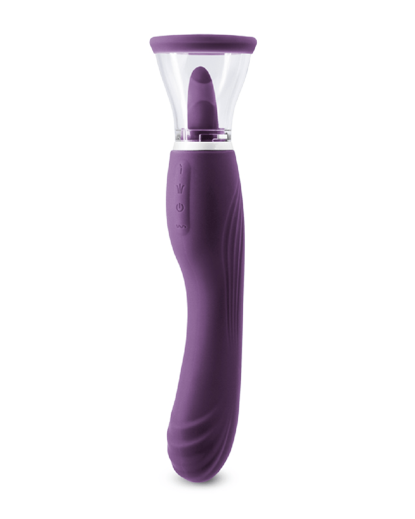 Inya Triple Delight Double Ended Licking Tongue Vibrator - Purple | Pornhint