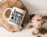 Pornhint Leggings Leaves and Lattes Please, Fall Mug Decals, Pumpkin Spice Vinyl Decal, Fall Lover Gift, October Birthday Gift, Coffee Lovers Gift