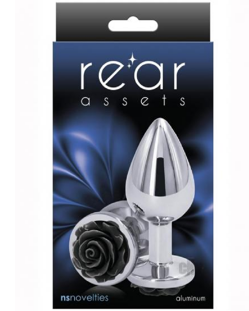 Rear Assets Black Rose Metal Anal Plug - Medium | Pornhint