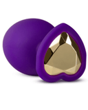 Tampão anal grande de silicone Temptasia Bling - roxo