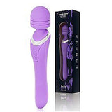 Wiggle España Masajeador recargable de doble extremo Wand de 9,2 pulgadas, morado - Hott Love Extreme