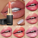 New 9 Colors Luxury Lipstick Lips Makeup Waterproof Shimmer Long Lasting Pigment - Pornhint