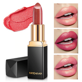 New 9 Colors Luxury Lipstick Lips Makeup Waterproof Shimmer Long Lasting Pigment - Pornhint