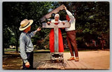 Hostess Pillory Old Sturbridge Village Massachusetts Historical Vintage Postcard