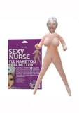 Sexy Nurse Inflatable Blow Up Party Sex Doll 5'2'' Real Size 3 Pleasure Holes