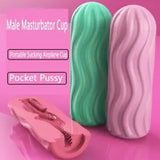 Male Masturbator Realistic Vagina Pocket Pussy Cup Blowjob Penis Massage Stroker