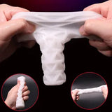 Male Masturbator Sleeve Cock Stroker Penis Glans Massager Portable Pocket Cup