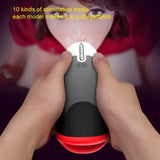 USB Charge blowjob Lick Suck Male Automatic Oral MOUTH Masturbator stroker