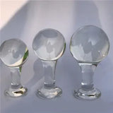 S/M/L Crystal Glass Ball Anal Plug Anal Dila