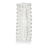 Hand Job Stroker 5.5" Clear - Silicone Textured Male Masturbation Sleeve