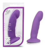 Blush Luxe- 5.75"Curved Puria Silicone  Soft Smooth G Spot Stimulating Dildo