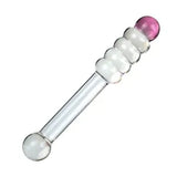 Cristal de vidro artificial ânus contas pênis feminino anal vibrador butt plug adulto