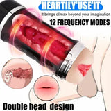 Electric Handfree Men Masturbator Cup Stroker Vagina Blowjob for Male Sex Toys