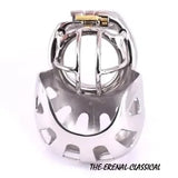 Super Small Male Cage Stainless Steel Metal Chastity Devices with Scrotum Sleeve