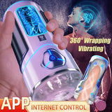 HandsFree Male Masturbaters Automatic Sucking Cup Vibrating Stroker Bluetooth