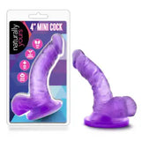 Blush - 4 inch Slim Curved Pegging G Spotter Dildo With Suction Cup - Purple