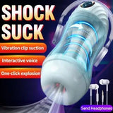 HandsFree Male Masturbaters Automatic Sucker Cup Blowjob Stroker Men Sex Toy US