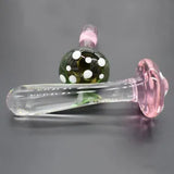 Crystal Anal Butt Plug Beads Glass Mushroom Dildo Vaginal Anus Expander Sex