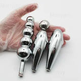 HR Chastity Belt Underwear Accessories Removable Metal Beads Plug Bondage BDSM