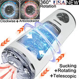 Male Masturbaters Automatic Vibrating Blowjob Cup Thrusting Stroker Men Sex-Toys