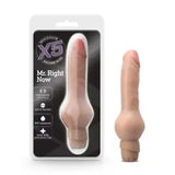 Blush X5-6.5" Realistic Curved Vibrating Dildo Multi Speed Twist Dial Vibra