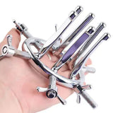 Adjustable Metal Spreader Expander Plug Extreme Speculum Chastity Device Dilator