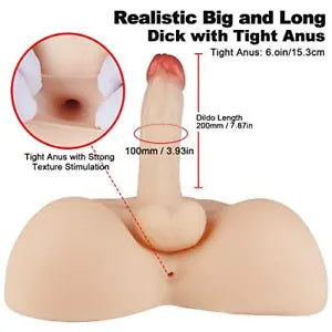 Gay Male Sex Doll for Men Women with 8 Inch Realistic Huge Dildo