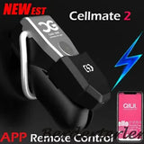 QIUI Bluetooth Male Chastity Device APP Remote Control Cage Ring Cellmate Lock